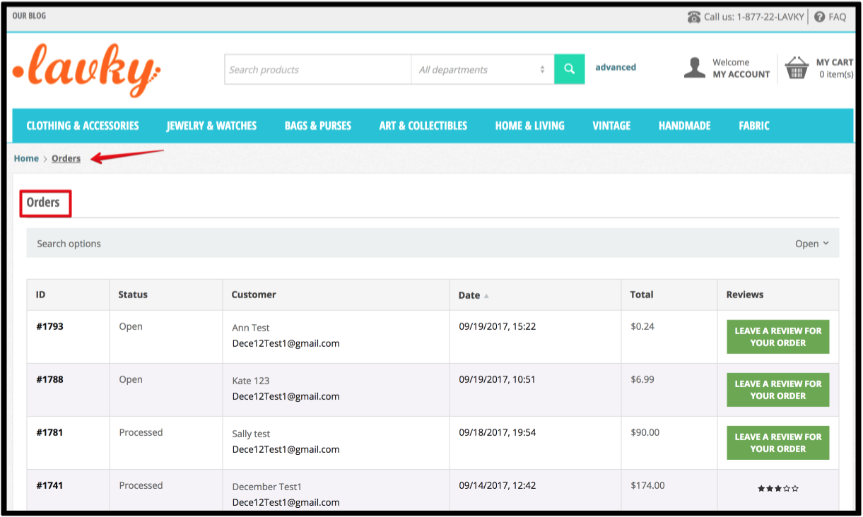 Help How to TRACK YOUR ORDER BY BUYER'S EMAIL for the order you have