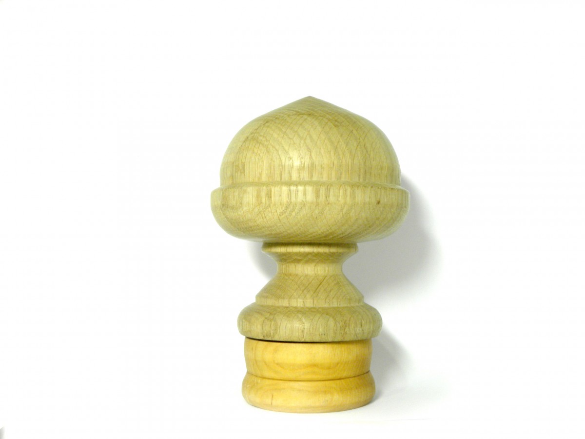 New with tag Big Wood Finial Grand Finial Unfinished, Larger Size,...