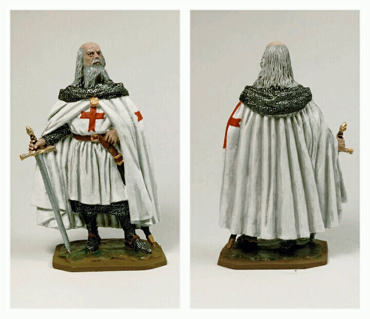 Grand Master of the Knights Templar 54mm Painted Tin Toy Soldier