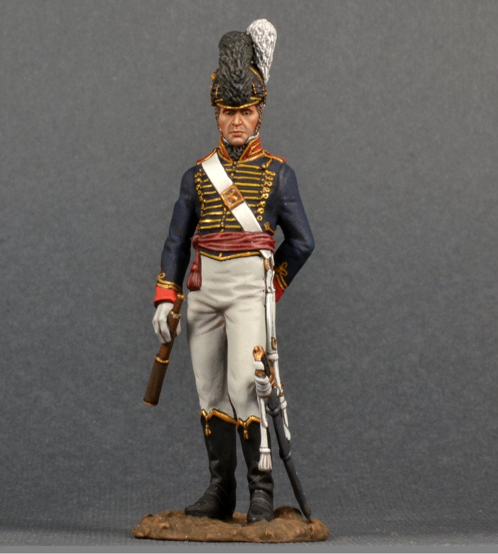 Horse Artillery officer 1812 Tin toy soldiers 54mm miniature figurine England
