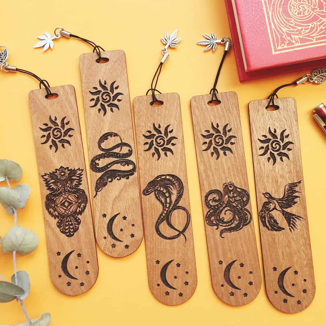 Personalized Wooden Bookmarks