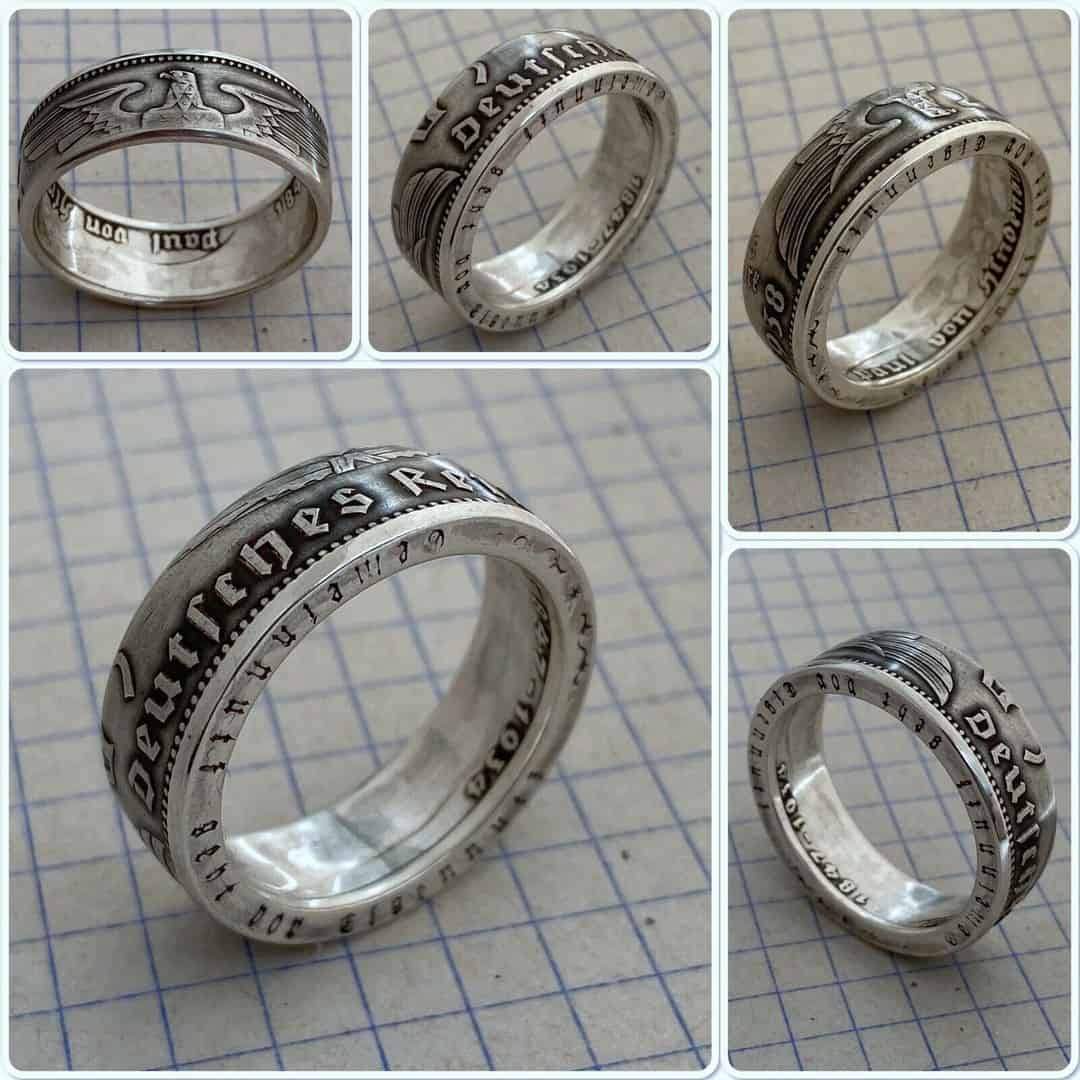 German Nebra Sky Disc Coin Ring