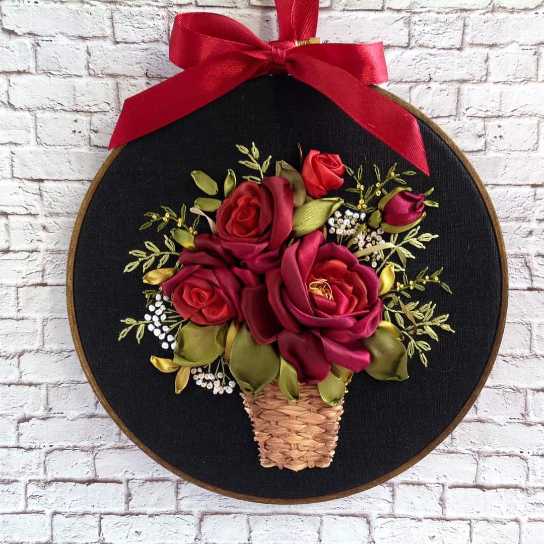GIFTart - Print Hub on Instagram: Handmade Ribbon Rose Bouquets