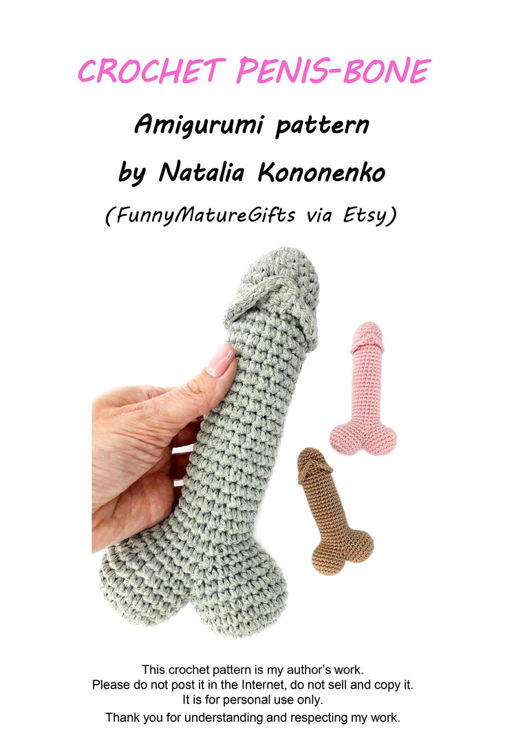 Amigurumi pattern,Pdf photo tutorial,Beginners DIY easy,Crochet penis,Valen...