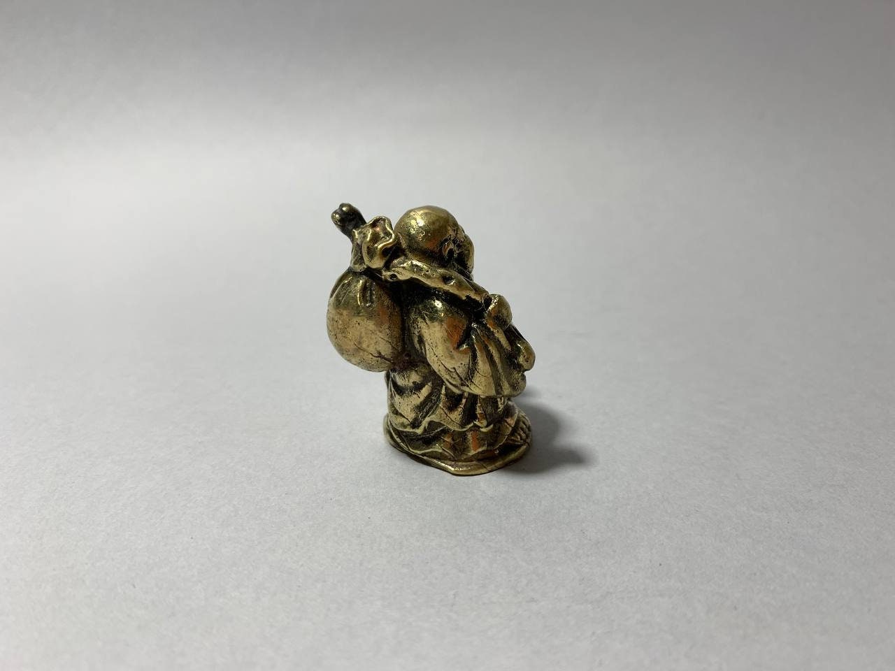 Handmade Figurine, Figurine Hotei, Bronze Hotei,