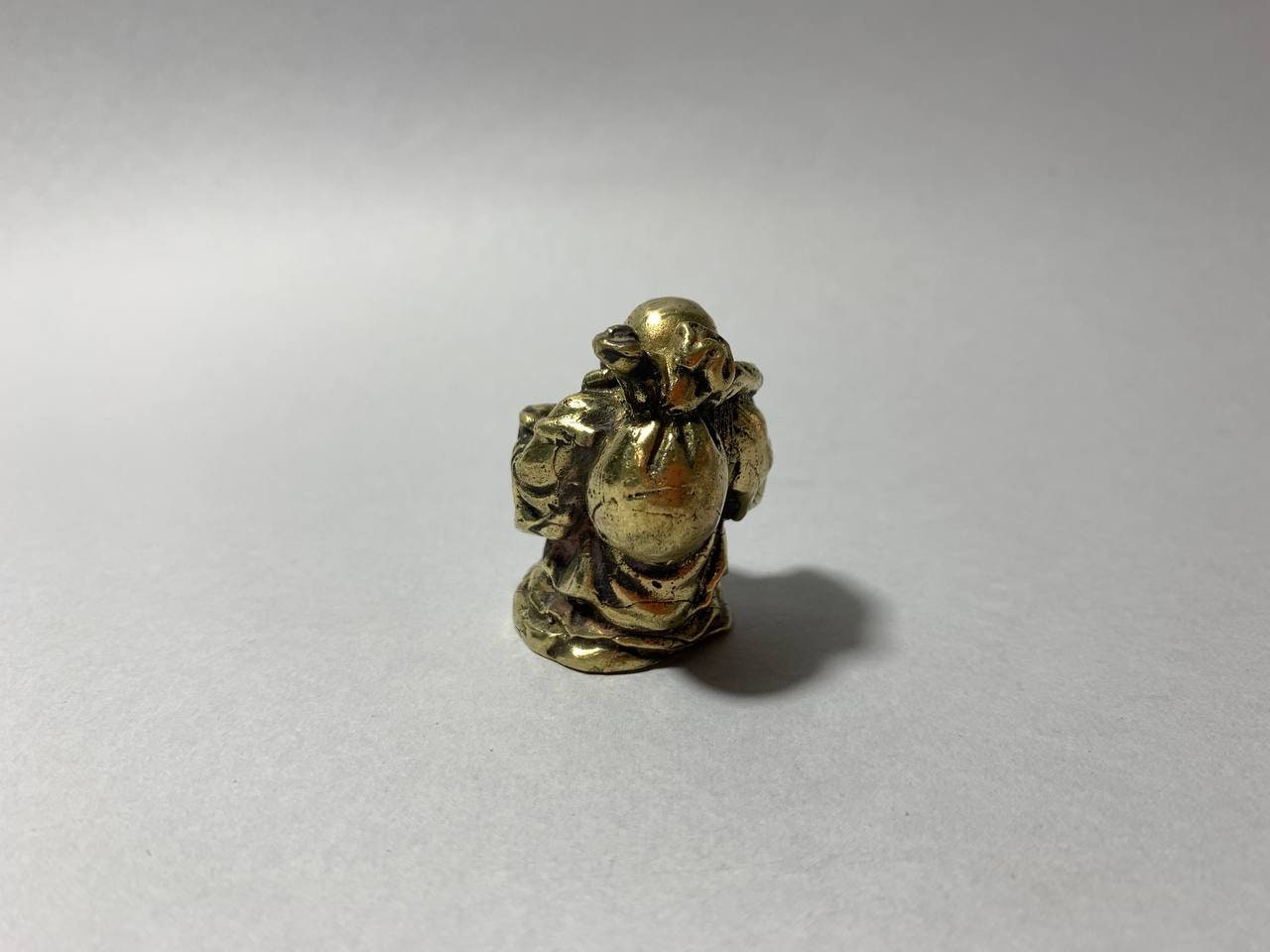 Handmade Figurine, Figurine Hotei, Bronze Hotei,