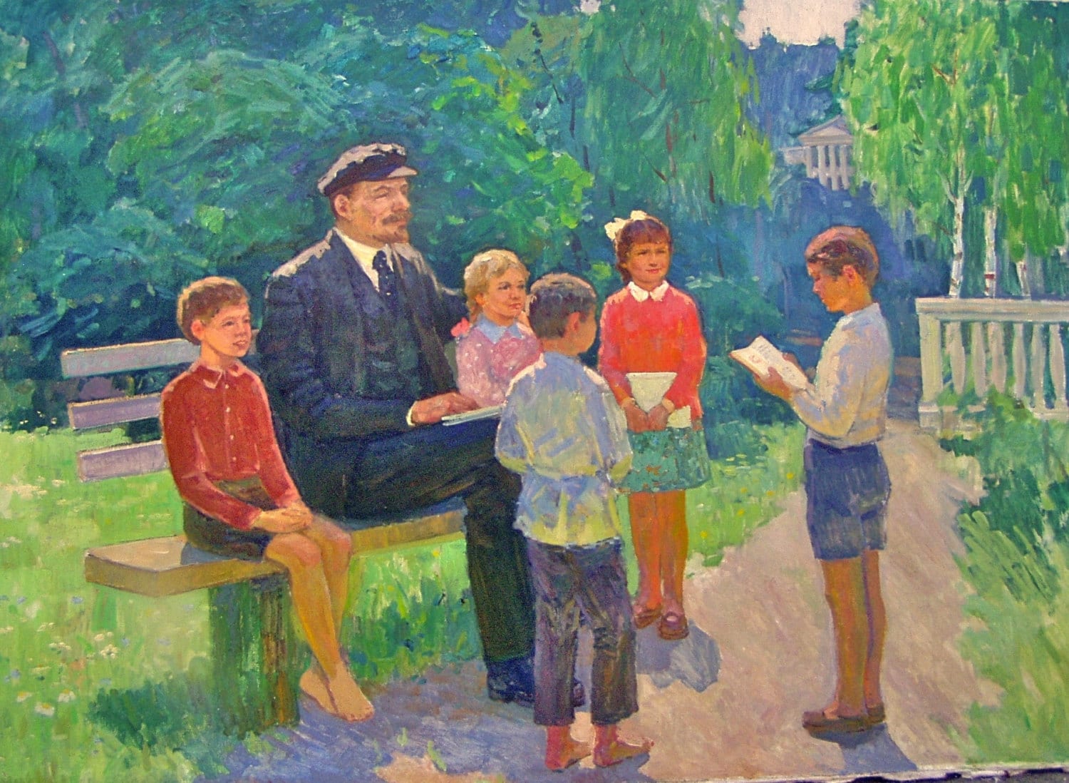 «Ленин с детьми в Горках». Владимир Гусев, 1985