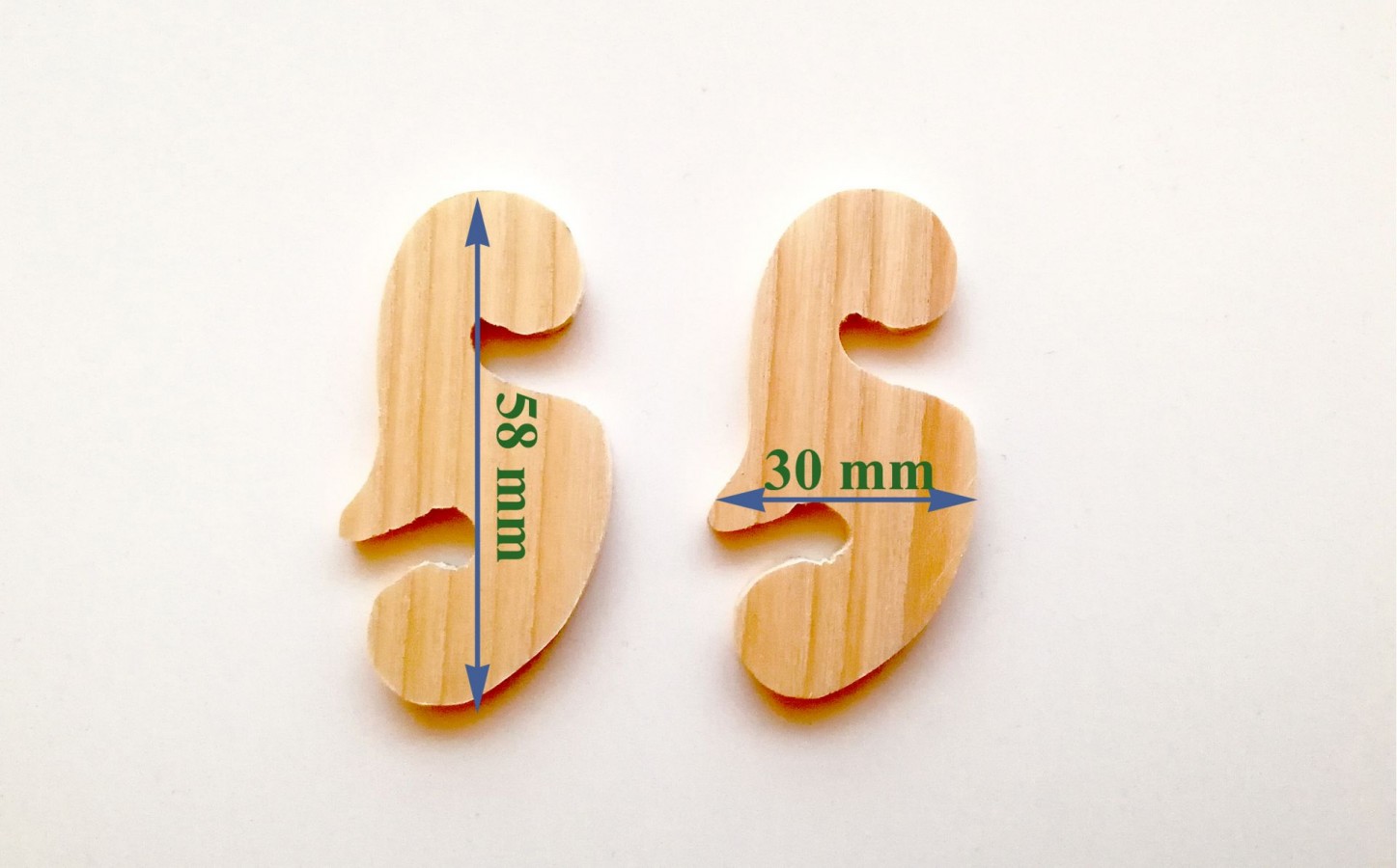 Wood Finial Ears For American clock Ansonia Monarch1