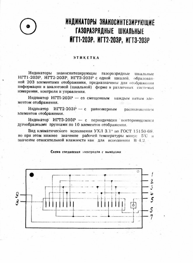 NOS NIB.NIXIE Plasma Bargraph Röhre IGT2-203R USSR 