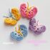 Small Butterfly Crochet Pattern pdf, Summer crochet aplique butterflies, crochet patio decor, crochet home decoratoin, butterfly keychains