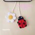 Ladybug and Daisy car mirror hanging crochet pattern, Crochet ladybug and flower charm, Crochet flowers car decor, cute charm car accessories for woman, ladybug car accessories, summer car charm daisy flower charm, car plant chain girly handmade gift
