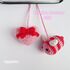 Bee and Heart with Bow car hanger crochet pattern, Bee mine charm car decor, Coquette heart crochet, Valentine keychains, Girly accessories, matching keychains, backpack charm, a bag accessory or Valentines party decor,  V day gifts Coquette acessory