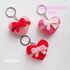 Heart with Bow keychain crochet pattern, Coquette heart crochet, Valentines matching keychains couple, Amigurumi heart Girly accessories DIY, matching keychain gift for couple, Taylor Swift heart, Valentines day favor for class, teacher appreciation