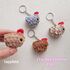 Mini chicken keychain crochet pattern, Plushie keychains, Chicken lover gift, Purse charm crochet, Kids pocket toys, tiny easter chick decor, mabel chicken keychain, Easter crochet pattern, girly accessories, school party favor, teacher appreciation