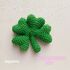 Four leaf clover crochet pattern, Lucky charm St Patricks day, Good luck keychain clover, Amigurumi leaf decor crochet, sain patty lucky clover, handmade gift crochet, lucky bag charm, gift for friends, clover ornament crochet pattern, St Patricks Day decor, good luck charm, Leprechaun keychain crochet, st patricks day crochet
