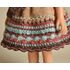 Detailed multicolored crochet skirt for Paola Reina doll outfit.