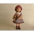 Full handmade crochet outfit for Paola Reina 32 cm, vintage dress and beret